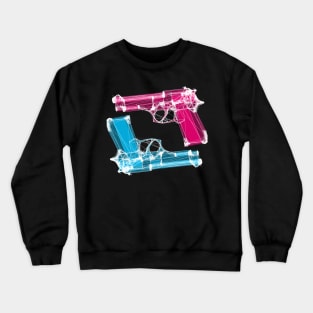 Red and Blue Guns Crewneck Sweatshirt